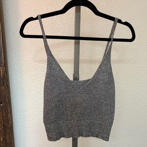 Gray Knit Camisole Top